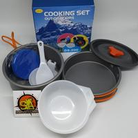 Gambar nesting ds200 cooking set alat masak camping pancook dari Boncabe Outdoor undefined 2 Tokopedia