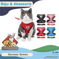 Gambar Harnes Kucing Anjing Tali Penuntun Hewan Pet Cat Dog Harness Rompi dari Faralia PetShop Kota Administrasi Jakarta Timur 1 Tokopedia