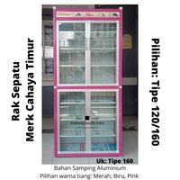 Gambar Rak Sepatu Kaca Panel+ Aluminium Kunci dari Mebel Plastik Makassar undefined 3 Tokopedia
