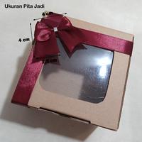 Gambar Pita Satin | Pita Jadi | Satuan | Aksesoris Kardus / Hampers | Premium - Pita Jadi, Merah Maroon dari AlexDus undefined 2 Tokopedia