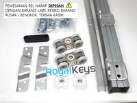 Gambar Rel Pintu Geser Sliding Sleding Roda Gantung 1.8 Meter 180 cm J3 Besi dari Royal Keys undefined 3 Tokopedia