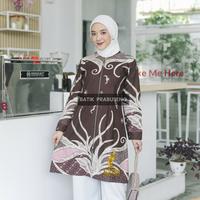 Gambar Samudra Tunik Batik Wanita Prabuseno Ori Katun Full Furing 2 in 1 - Hitam, S dari Batik Modern Prabuseno undefined 3 Tokopedia