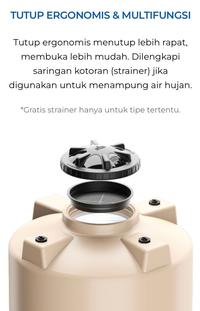 Gambar Toren / Tangki Air Penguin Kapasitas 2250 Liter - TB 220 - Orange dari Juragan Bangunan Tangerang undefined 3 Tokopedia