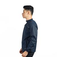 Gambar ZOLEKA Jaket Sport Pria Burnmax Anti Air dan Angin Navy Bahan Milky Polyester Stretch Windproof Waterproof Packable Lightweight dengan Reflective Strip dan Back Ventilation - M dari Zoleka undefined 3 Tokopedia