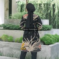 Gambar Samudra Tunik Batik Wanita Prabuseno Ori Katun Full Furing 2 in 1 - Hitam, S dari Batik Modern Prabuseno undefined 2 Tokopedia
