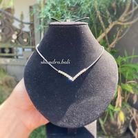 Gambar Kalung Fuji V Titanium / Aurel Berlian Imitasi - gold serut dari Shandra Bali undefined 4 Tokopedia