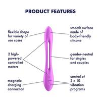 Gambar Baru Nih! SATISFYER Elastic Joy | dual motor multifunction elastic - purple dari Irama Kasih undefined 5 Tokopedia