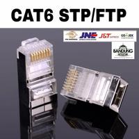 Gambar 50 Pcs Konektor Connector LAN RJ45 CAT6 FTP STP Outdoor Shielded Metal dari Bandung Online Pusat undefined 1 Tokopedia