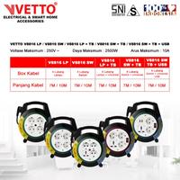 Gambar VETTO Kabel Roll V8816/10M SW TB USB - Box Kabel 10 Meter SNI Colokan Saklar - Hijau dari Vetto Indonesia undefined 5 Tokopedia