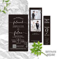 Gambar Undangan Pernikahan Rustic Tali Rami Simple Termurah - UPR004 - Putih dari Kartu Undangan_NEW undefined 3 Tokopedia