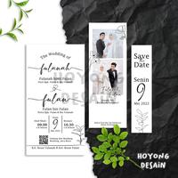 Gambar Undangan Pernikahan Rustic Tali Rami Simple Termurah - UPR004 - Putih dari Kartu Undangan_NEW undefined 2 Tokopedia