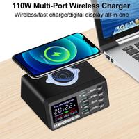 Gambar X9D 110W Multi ports Usb Smart Charger Station + Wireless type C 45w dari STONES ACC 89A undefined 2 Tokopedia