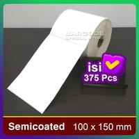 Gambar Kertas Label Printer Barcode 100 x 150 mm (1 Line ) Semicoated Isi 375 dari Barcode Store Solutions undefined 1 Tokopedia