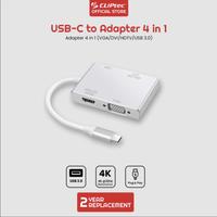 Gambar Cliptec Converter Type C to 4 in 1 (HDTV, VGA, DVI, USB3.0) dari Click & Go Tokopedia undefined 1 Tokopedia