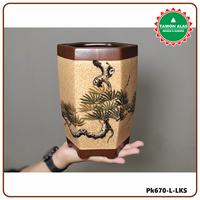 Gambar Pot Bonsai Keramik Segi Enam Tinggi - POLOS dari Tawon Alas Bonsai undefined 4 Tokopedia