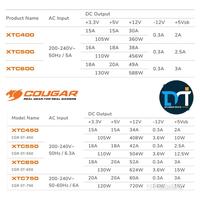 Gambar Cougar XTC 400W 500W 550W 600W 650W 750W - 80+ Plus PSU Active PFC - 400Watt dari Duta Mandiri Infokom undefined 3 Tokopedia