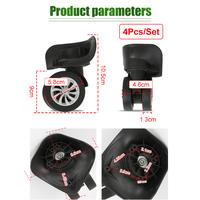 Gambar 4Pcs Replacement Roda Koper Double Wheel Kanan Kiri Putar 360 Derajat dari FunToys711 undefined 3 Tokopedia