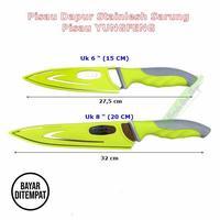 Gambar Pisau Dapur + Sarung Pisau sayur Stainles steel Pisau Chef besar - Besar dari Bunda Ana Shop undefined 1 Tokopedia