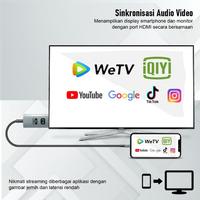 Gambar Kabel MHL USB Type C to HDMI Full HD 2K 60Hz (HP to TV) PX MHA-30C dari Pedagang Remote_NEW undefined 2 Tokopedia
