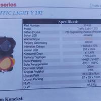 Jual lampu lalu lintas traffic light kuning led 1 mata garansi pabrik ...