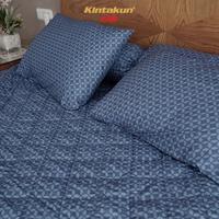 Gambar Sprei 160 Queen Kintakun Dluxe Quilting Square Microtex B2 30cm (5in1) - Spa Blue dari Kamar Rumahku undefined 4 Tokopedia
