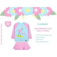 Gambar Baju Renang PINKY STAR - FLAMINGO / Pakaian Renang Anak Perempuan - PINKY STAR, BajuRenang-S dari DearKiddyID undefined 2 Tokopedia