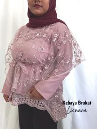 Gambar Pusat Bordir Tasikmalaya- Atasan kebaya brokat modern Tile LIONARA dari Pusat Bordir Tasikmalaya undefined 4 Tokopedia