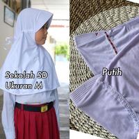 Gambar kerudung anak sekolah ada bordirnya murah bagus - navy dari ratu hijab anak undefined 3 Tokopedia