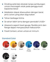 Gambar Toren / Tangki Air Penguin Kapasitas 20.000 Liter - TB 2000 - Orange dari Juragan Bangunan Tangerang undefined 3 Tokopedia