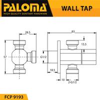Gambar Keran Stop Cabang Toilet WC Jet Shower Tembok Kran Air PALOMA FCP 9193 dari GERAI KUNCI POLIM undefined 2 Tokopedia
