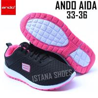 Gambar SEPATU ANAK SEKOLAH PEREMPUAN MODEL TERBARU AIDA BY ANDO HITAM PINK SD - Ando Aida, 38 dari Eca Official undefined 4 Tokopedia