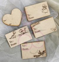 Gambar READY Hang Tag Kayu | Gift Card | Gift Tag | Kartu Ucapan - Design A, Polos (NoLubang dari TopperTrooper undefined 1 Tokopedia