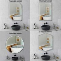 Gambar DIY Kaca Cermin Wastafel Modern Minimalis Frameless Mirror Cermin Kamar Mandi - A 40x60, DIY 4mm dari DIY HOME DEPOT undefined 2 Tokopedia