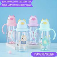 Gambar Botol Minum Anak Lighting Motif / Karakter Sapi Lampu 2In1 550ml B889 - Hijau dari Tokocityshop undefined 3 Tokopedia