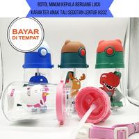 Gambar Botol Minum Anak Lucu Motif Bear 480ml - Botol Minum Lucu Bertali H332 - Merah Muda dari Tokocityshop undefined 3 Tokopedia