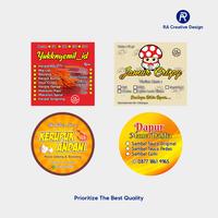 Gambar STIKER MAKANAN LABEL KEMASAN HOMEMADE CUSTOM - 8 x 7 dari RACreative undefined 2 Tokopedia