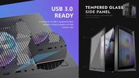 Gambar VenomRX Shinra - Micro ATX Tempered Glass + 1pcs ARGB Fan dari Julyaugustshop undefined 5 Tokopedia