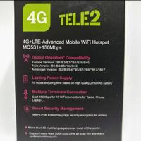 Gambar Mifi Modem Wifi 4G Lte TELE2 MQ531 Support All Operator dari Gadget Crown undefined 4 Tokopedia