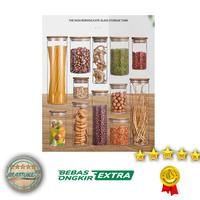 Gambar Toples Kaca Penyimpanan Makanan Kopi Teh Glass Storage Jar - 280ml dari AraStore358 undefined 3 Tokopedia