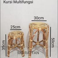 Gambar Kursi Rotan / Bangku Multifungsi Murah (Sudah Finishing) 35 & 50cm - 35 CM dari MG Rattan undefined 3 Tokopedia