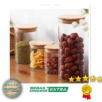 Gambar Toples Kaca Penyimpanan Makanan Kopi Teh Glass Storage Jar - 280ml dari AraStore358 undefined 1 Tokopedia