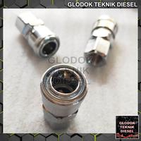 Gambar Quick Coupler Plug SET Sambungan Kompresor Angin SF20 & PF20 1/4" Inch - PF 20 (male) dari Glodok Diesel undefined 4 Tokopedia