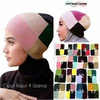 Gambar Ciput rajut inner bandana 4 warna / 2 warna / 1 warna / dalaman jilbab - 4warna Random dari MYX Store id undefined 4 Tokopedia