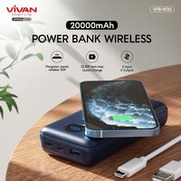 Gambar Powerbank VIVAN 20000mAh W20 Wireless 3 Output Fast Charging 15W - Ori dari MG Store_NEW undefined 4 Tokopedia