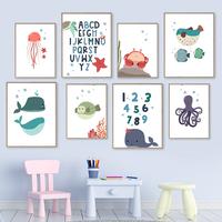 Gambar Dekorasi Dinding Kamar Tidur Anak Tema Binatang Laut Ikan Paus Gurita - 04, M 30cm x 20cm dari Rig Dekorasi undefined 1 Tokopedia