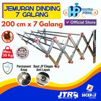 Gambar Jemuran Dinding Lipat FULL Stainless / Drying Rack 200 cm x 7 Galang dari Hansa Pedia undefined 1 Tokopedia