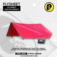 Gambar flysheet tenda 6 x 4 m - Merah dari agen outdoor undefined 1 Tokopedia