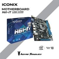 Gambar Motherboard Iconix H61 IT ( LGA 1155 ) - Mobo H61 dari Mega Surya Computer_NEW undefined 1 Tokopedia