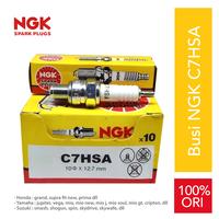 Gambar BUSI NGK C7HSA MOTOR HONDA YAMAHA SUPRA GRAND JUPITER VEGA dari Yama Motor Balikpapan undefined 1 Tokopedia