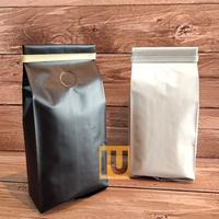Gambar Kemasan Kopi Gusset Bag Valve Import 250 gram - Hitam, Tintie Putih dari INDAH UTAMA IUCOFF undefined 1 Tokopedia